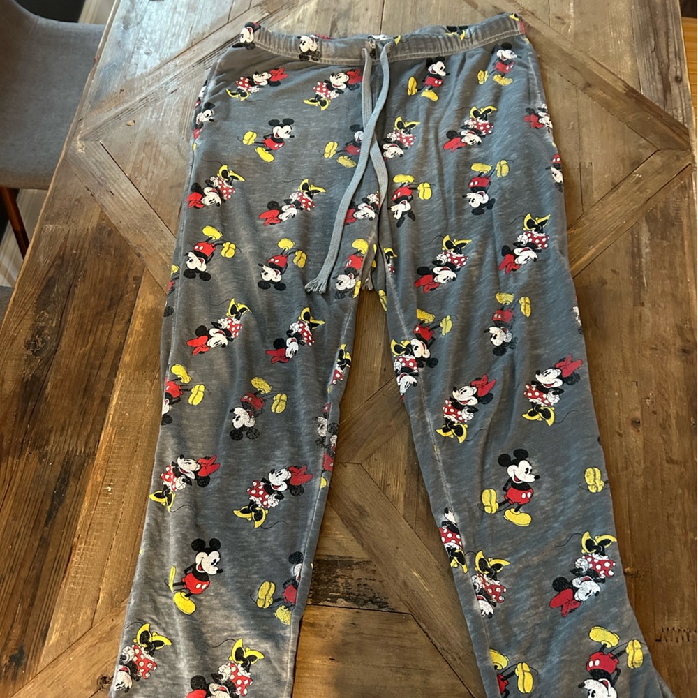 Mickey and Minnie Mouse pajama pants